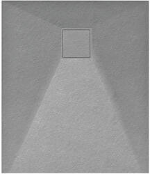 Welland kőhatású zuhanytálca szifonnal 80 x 90 cm - szürke (GT-9080SS) - pepita