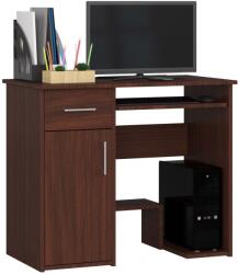 AKORD Számítógépasztal, balkezes P90_74 - wenge (332)