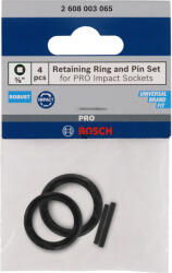 Bosch Retaining Ring and Pin Set for PRO Impact Socket Retaining Ring and Pin Set for PRO Impact Socket, 3/8", 4 részes (2608003065)