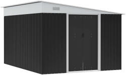 Outsunny Kerti Szerszámtároló 345x280, 5x169-201cm, Fekete