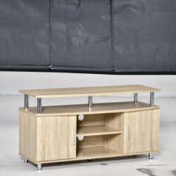 HomCom TV szekrény 105x40x55cm, Tölgy