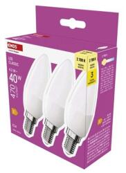 EMOS LED izzó Classic gyertya / E14 / 4, 2 W (40 W) / 470 lm / Meleg fehér