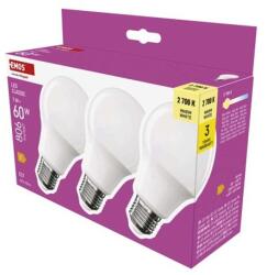 EMOS LED izzó Classic A60 / E27 / 7 W (60 W) / 806 lm / Meleg fehér - dellaprint - 1 839 Ft