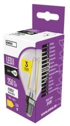 EMOS LED izzó Filament Mini Globe / E14 / 1, 8 W (25 W) / 250 lm / természetes fehér