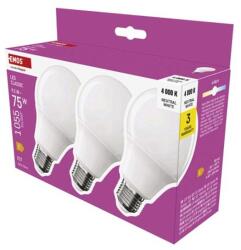 EMOS LED izzó Classic A60 / E27 / 9, 5 W (75 W) / 1055 lm / Természetes fehér - dellaprint - 2 188 Ft