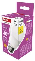 EMOS LED izzó Classic A60 / E27 / 4 W (40 W) / 470 lm / Természetes fehér
