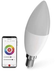 EMOS LED izzó - gyertya - E14 - 4, 8W (40W) - 470 lm - RGB - dimmelhető - Wi-Fi