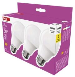 EMOS LED izzó Classic A60 / E27 / 7 W (60 W) / 806 lm / Természetes fehér - dellaprint - 1 839 Ft