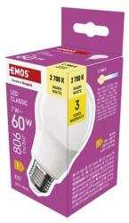 EMOS LED izzó Classic A60 / E27 / 7 W (60 W) / 806 lm / meleg fehér - dellaprint - 707 Ft
