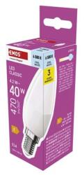 EMOS LED izzó Classic gyertya / E14 / 4, 2 W (40 W) / 470 lm / Hideg fehér