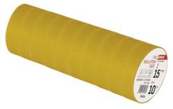 EMOS Szigetelőszalag 15mm/10méter sárga 10db / csomag