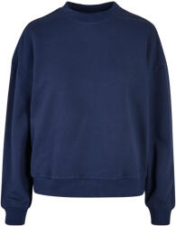 Build Your Brand Női / Női Crew nyak túlméretezett pulóver 3XL kék