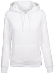 Build Your Brand Női nehéz kapucnis pulóver 4XL fehér
