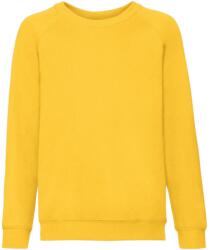 Fruit of the Loom Gyermekek/Kids Classic Raglan melegítő pulóver 3 - 4 EVES narancssárga|sárga