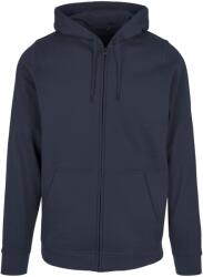 Build Your Brand Unisex felnőtt Basic teljes cipzáras kapucnis pulóver S kék