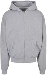 Build Your Brand Unisex felnőtt Ultra Heavy cipzáras kapucnis pulóver L szürke