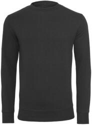 Build Your Brand Unisex felnőtt könnyű Crew nyakú pulóver XL fekete