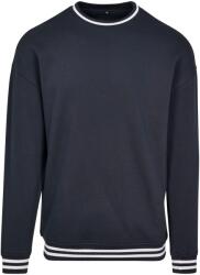 Build Your Brand Unisex felnőtt főiskolai pulóver 4XL fehér|kék
