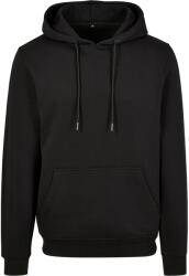 Build Your Brand Unisex felnőtt prémium kapucnis pulóver M fekete