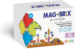 MAGBLOX Set bile lemn pentru circuitul cu bile Magbrix Marble Run (MBL-118) - ookee Jucarii de constructii magnetice