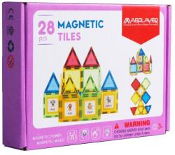 Magplayer Set de constructie magnetic 3d - 28 piese (MPL2-28) - ookee Jucarii de constructii magnetice