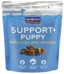 Fish4Dogs Support, PUPPY Digestion Recompense pentru catei, biscuiti cu peste alb, Pachet 2 X 150 gr