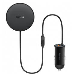 Baseus CW01 vezeték nélküli autós gyorstöltő, fekete (40W, 3A, C40141000111-01)
