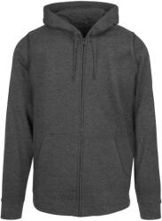 Build Your Brand Unisex felnőtt Basic teljes cipzáras kapucnis pulóver 2XL barna|szürke