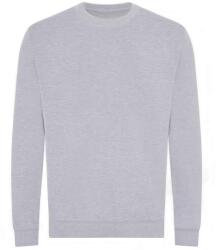 AWDIS Férfi Heather Organic Sweatshirt L szürke