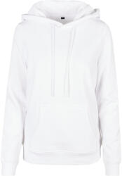 Build Your Brand Női Basic kapucnis pulóver 5XL fehér