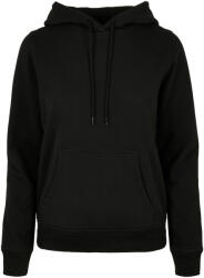 Build Your Brand Női Basic kapucnis pulóver 5XL fekete