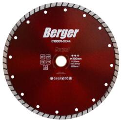 Berger turbo gyémánttárcsa 230x22, 23/SH7mm (010301-0244)