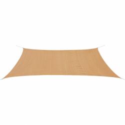 vidaXL Napvitorla 4x6m - HDPE - drapp