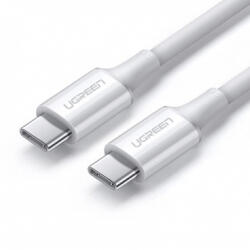 UGREEN USB-C to USB-C adatkábel, töltőkábel, fehér (100W, 5A, 1m, US300)