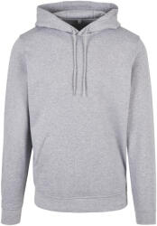 Build Your Brand Unisex felnőtt Basic kapucnis pulóver 4XL szürke