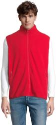 SOL'S Unisex felnőtt Factor cipzáras testmelegítő mellény 5XL vörös