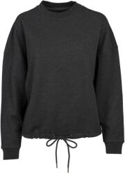 Build Your Brand Női / Női Crew nyakú oversized kapucnis pulóver S barna|szürke