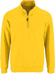 SOL'S Férfi Stan Zip állógalléros pulóver 3XL sárga