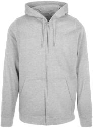 Build Your Brand Unisex felnőtt Basic teljes cipzáras kapucnis pulóver 4XL szürke