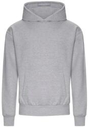 AWDIS Unisex felnőtt Signature Heather nehézsúlyú pulóver kapucnis pulóver L szürke