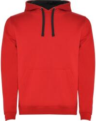 Roly Gyermekek/gyerekek Urban Hoodie 9/10 EVES fekete|vörös