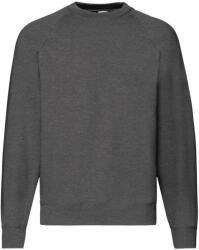 Fruit of the Loom Unisex felnőtt klasszikus Raglan melegítő pulóver XL szürke