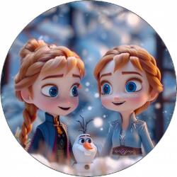 Pictu Hap Ehető papír Anna és Elsa gyerekek 19, 5 cm - Pictu Hap (pic9000213_kruh)