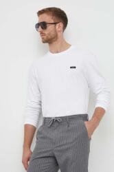 Calvin Klein pamut hosszúujjú fehér, sima - fehér XL - answear - 26 990 Ft