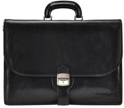 Pierre Cardin Pierre Cardin 1009 RM02 fekete férfi bőr aktatáska 42 x 31 x 13 cm (12853)