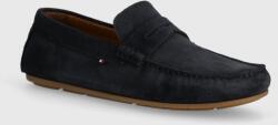 Tommy Hilfiger velúr mokaszin CASUAL SUEDE DRIVER sötétkék, férfi, FM0FM04998 - sötétkék Férfi 40