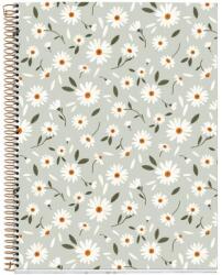 Miquelrius Green Flowers A4 4x30 lap vonalas spirálfüzet (A15296GR81) - tintasziget