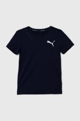PUMA gyerek póló ACTIVE Small Logo Tee B sötétkék, nyomott mintás - sötétkék 104