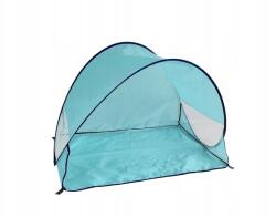 Teddies Strandsátor Uv szűrővel, önbehajtható poliészter/fém téglalap kék szövetben (8592191100239)