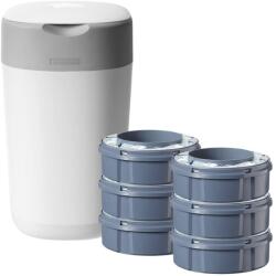 Tommee Tippee Tt Sangenic Twist Tárolódoboz fehér 6x betétek (10415)